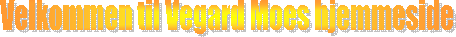 Velkommen til Vegard Moes hjemmeside